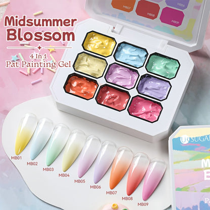 Ombre Gel Nail Polish 4-in-1 Set 3pcs — Easy Gradient Pat Gel for French Manicure, Nail Stamping, Painting & Powder Art | UR SUGAR Solid Varnish Gel
