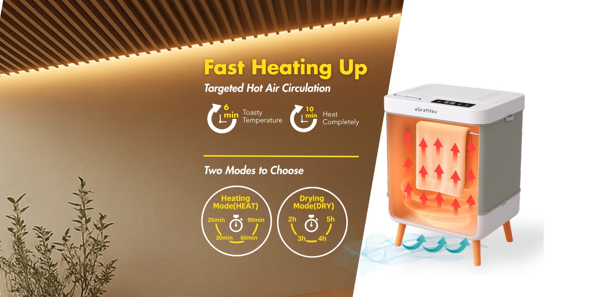 A Towel Warmer Suitable for Bathrooms, a Foldable Towel Bucket, Blanket Warmer, with a Large 35-liter Capacity for Fast. Features and Drying Modes, a Timer Function, and Comes with 6 Tablets. The Perfect Holiday Gift and a Must-have for Staying Warm!