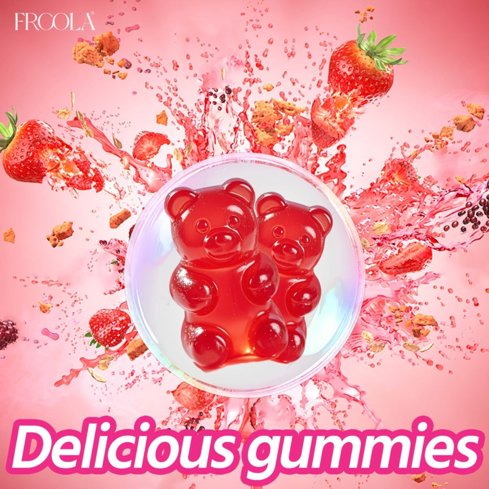 Women'S BBL And BBG Gummies - Herbal Essence | Bum And Chest Health Support Gummies for Women | Strawberry Flavor | Women'S Fitness Supplement 60 Gummies