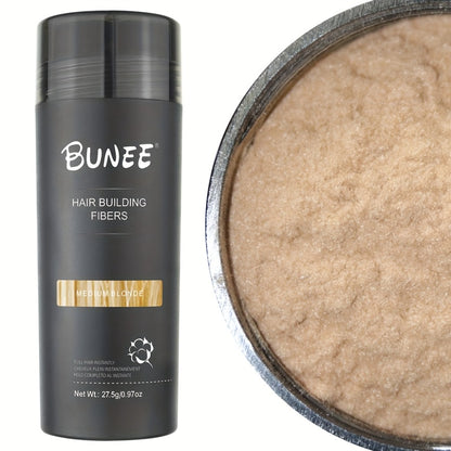 Hair Building Fibers Instant Thickening Powder for Thinning Hair — Natural Volume & Density, All-Day Hold, Washable & Non-Staining, 7 Color Options for All Hair Shades