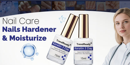 Nail Hardener for Weak & Splitting Nails | Extra Strong White Nail Hardener 2-Pack, Long Lasting Fast Drying Formula with Vitamin E — Manicure Essentials for Nail Care & Strengthening
