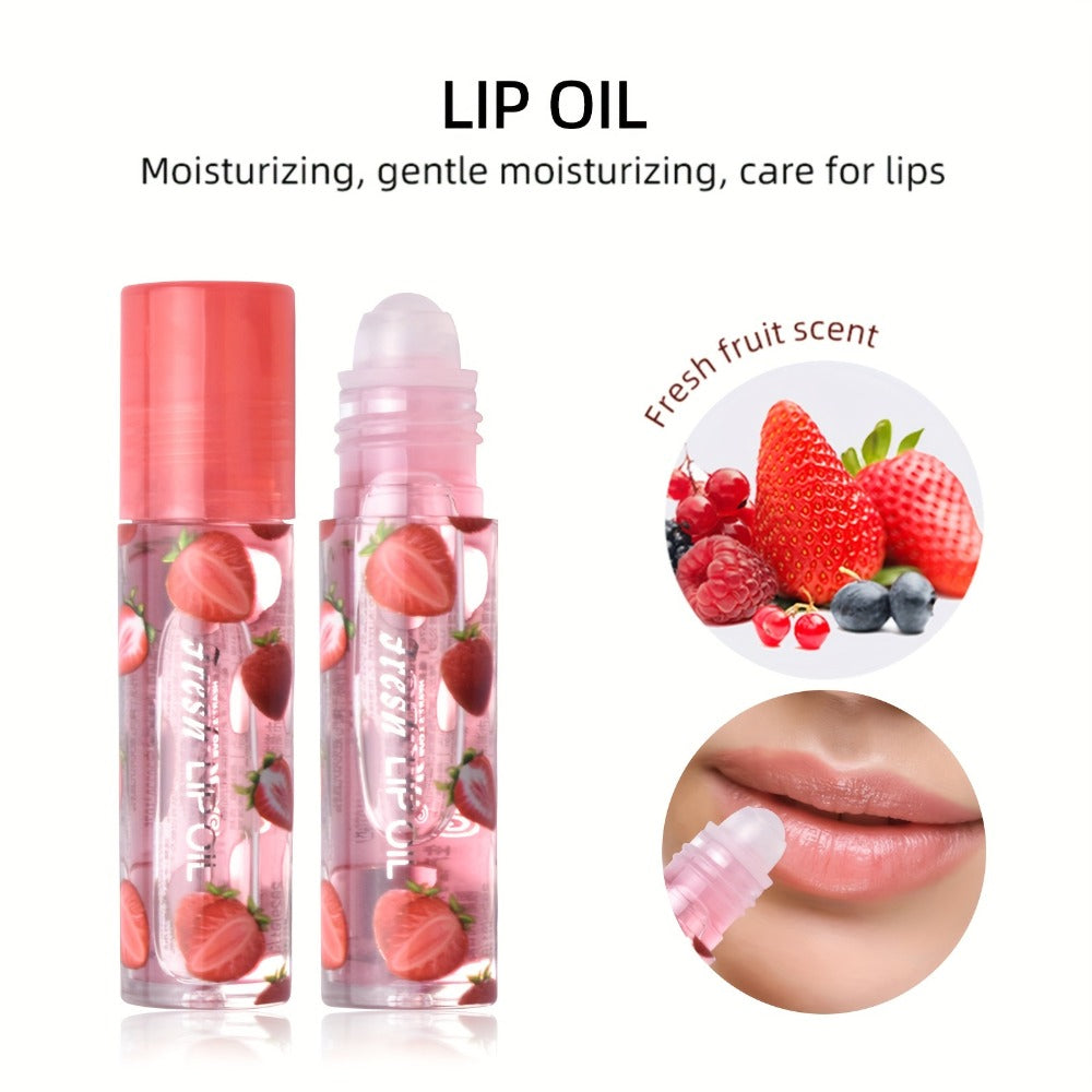 [Lip Balm Set] 24pcs/Box 6 Flavors Colorless Transparent Lip Balm Roller Design Long Lasting Moisturizing Lip Texture Light 3.x24pcs, Lip Balm Set, Lip Balm for Dry Lips, Daily Lip Care, Hydration, Smooth Application, Lightweight Balm, Gentle On Lips