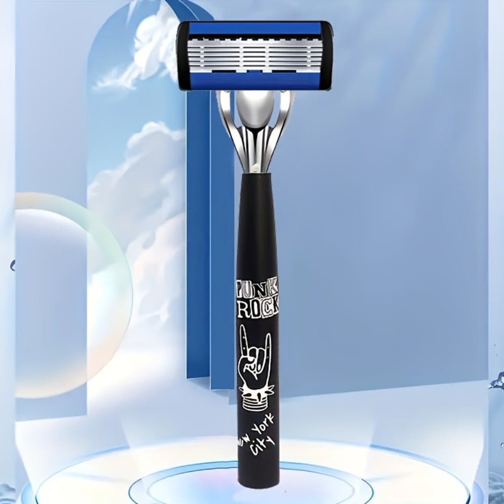 This Luxurious Men's Safety Razor Features 36 Blades Made Of High-quality Stainless Steel. It Has 2 Anti-slip And Comfortable Handles That Are Ultra-smooth And Painless for Shaving. It Is A Must-have Manual Razor for Men