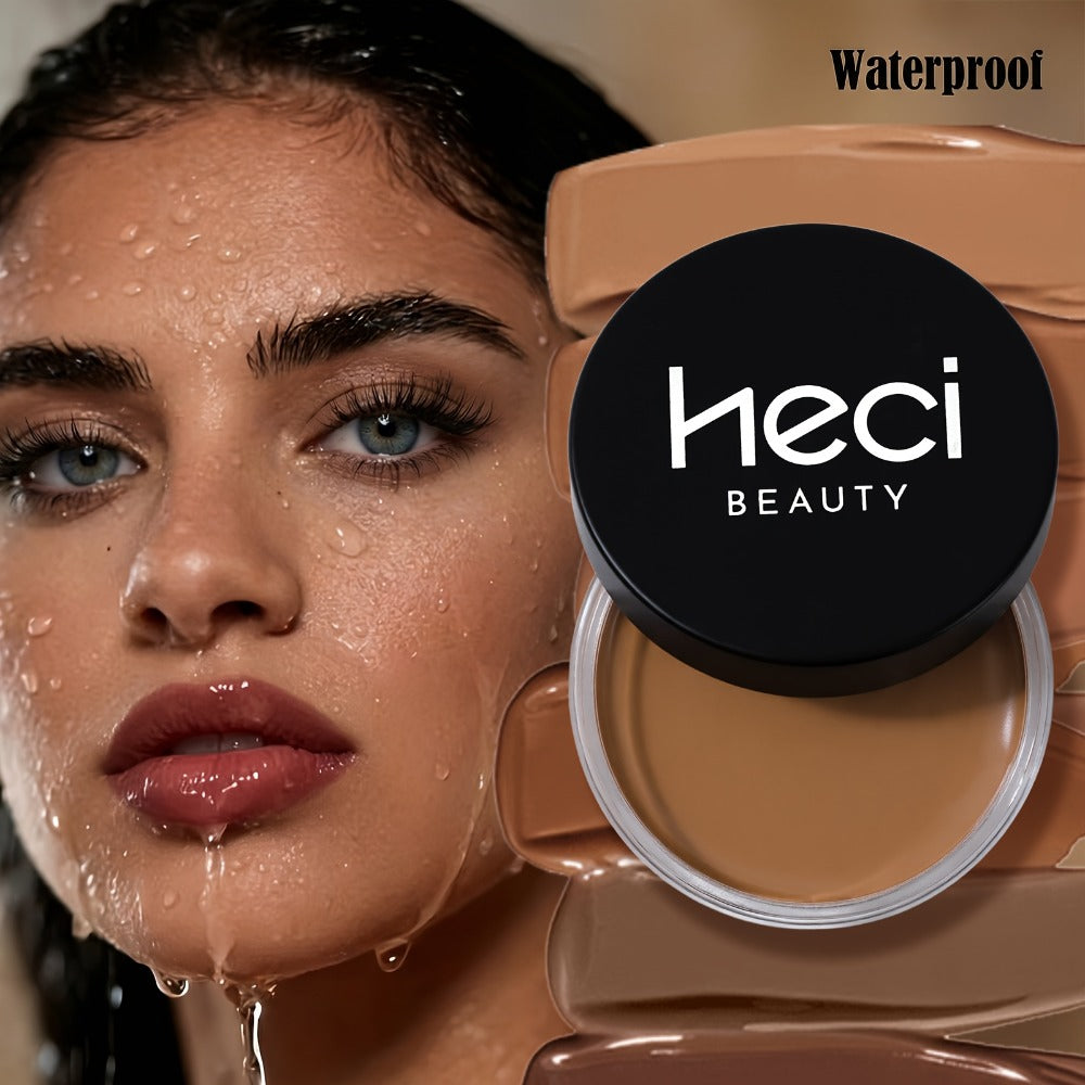 Matte Velvet Foundation Cream Full Coverage — Waterproof Oil Control, Pore-Less Smudge-Proof Long-Lasting Formula, 0.7oz, 6 Shades Light to Deep