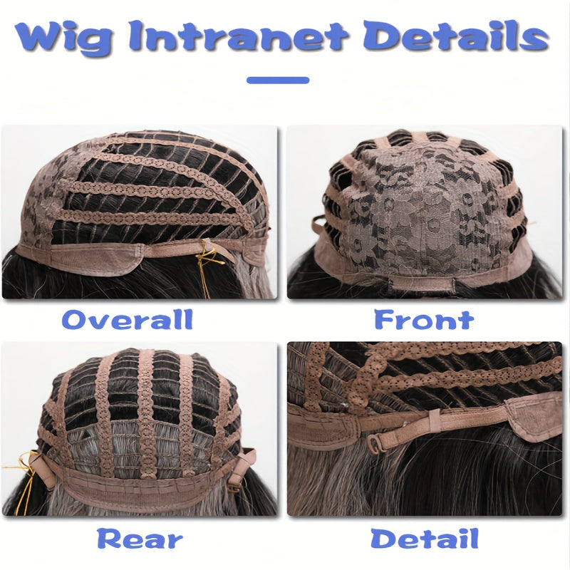 12-inch Light Brown Bangs Ladies Wig-daily Wear And Party Animation Role-playing Wig