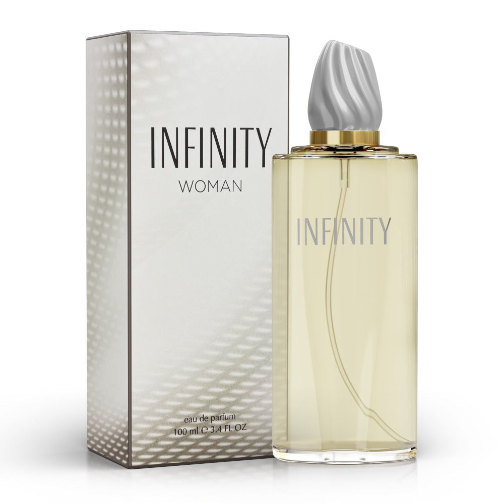 Women's Perfume Infinity Woman Eau de Parfum – Freesia, Violet & Sandalwood, Floral Fresh Long Lasting Fragrance Spray for Women, Timeless Elegant Scent, Multiple Sizes, Perfect Gift for Her