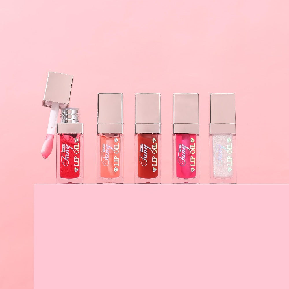 Lip Gloss Oil Set 3pcs/6pcs - Hydrating Plumping Lip Glow Oil, Shiny Transparent Lip Plumper, Long-Lasting Glossy Lip Color in Berry Coral Pink Red, Valentine's Day Gift for Her