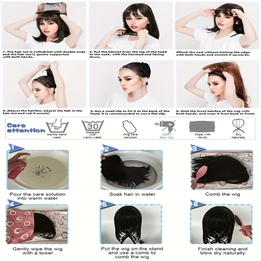 A 24-Inch Wig Featuring a Wine Red Gradient, Designed with a Rose Inner Mesh And Durable Color Retention Technology