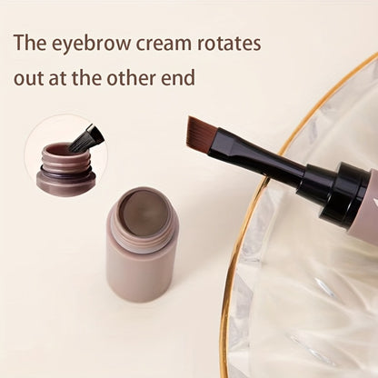 Eyebrow Pencil Double-Ended Waterproof Long-Lasting - Micro Precision Brow Definer with Spoolie Brush Smooth Durable Formula for All Skin Types Dark Brown