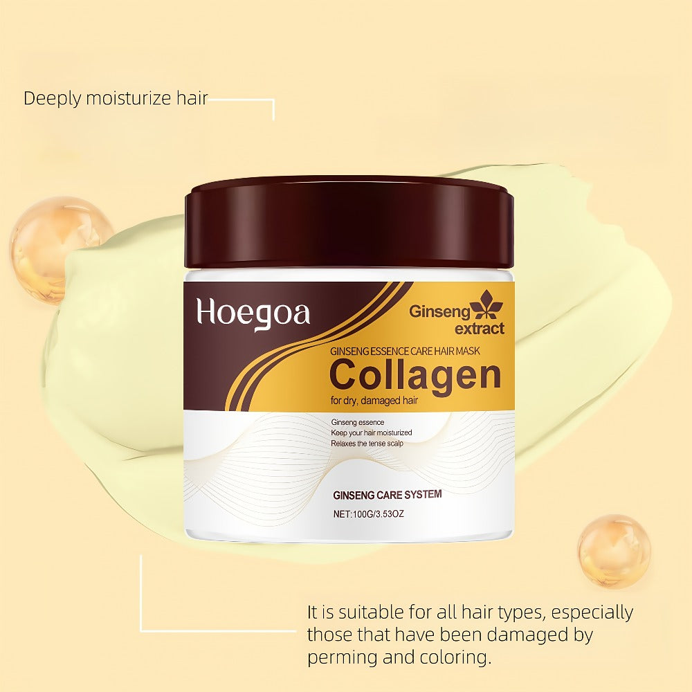 Hair Care Set 3 Piece — Collagen Moisturizing Formula, Smoothing & Hydrating for All Hair Types, Travel & Daily Use, Complete Hair Care Routine Kit for Family, Women & Men
