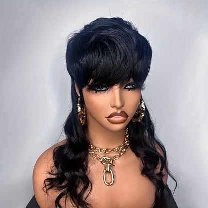 Deep Wave Wig Synthetic Long Hair 150% Density — Voluminous Curly Rose Net Cap Wig in Golden Brown Black, 22 & 24 Inch Easy Style for Women Parties Festivals Daily Wear