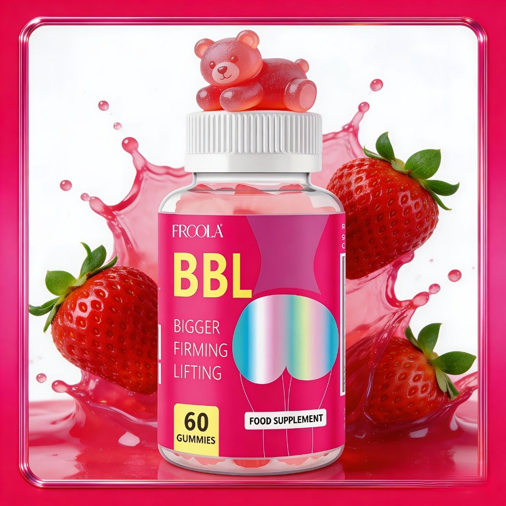 BBL 60 Gummies for Women, Exuding Feminine Charm, Confident And Shining, Strawberry Flavored