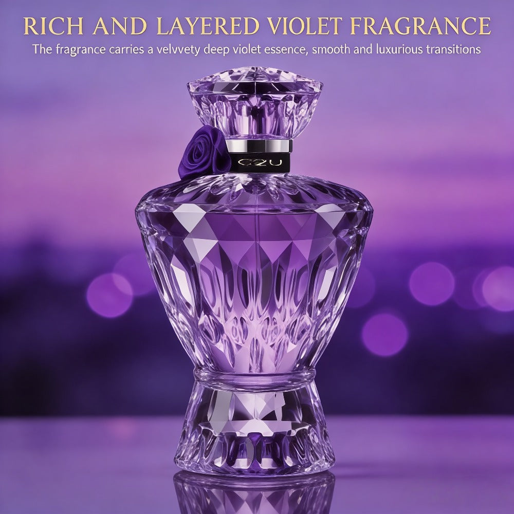 Women's Perfume Eau de Parfum - Mysterious Purple Floral Woody Musk Long Lasting Fragrance for Daily Wear & Dates, Elegant Gift for Her, Perfect for Valentine's Day Christmas & New Year, 75ml