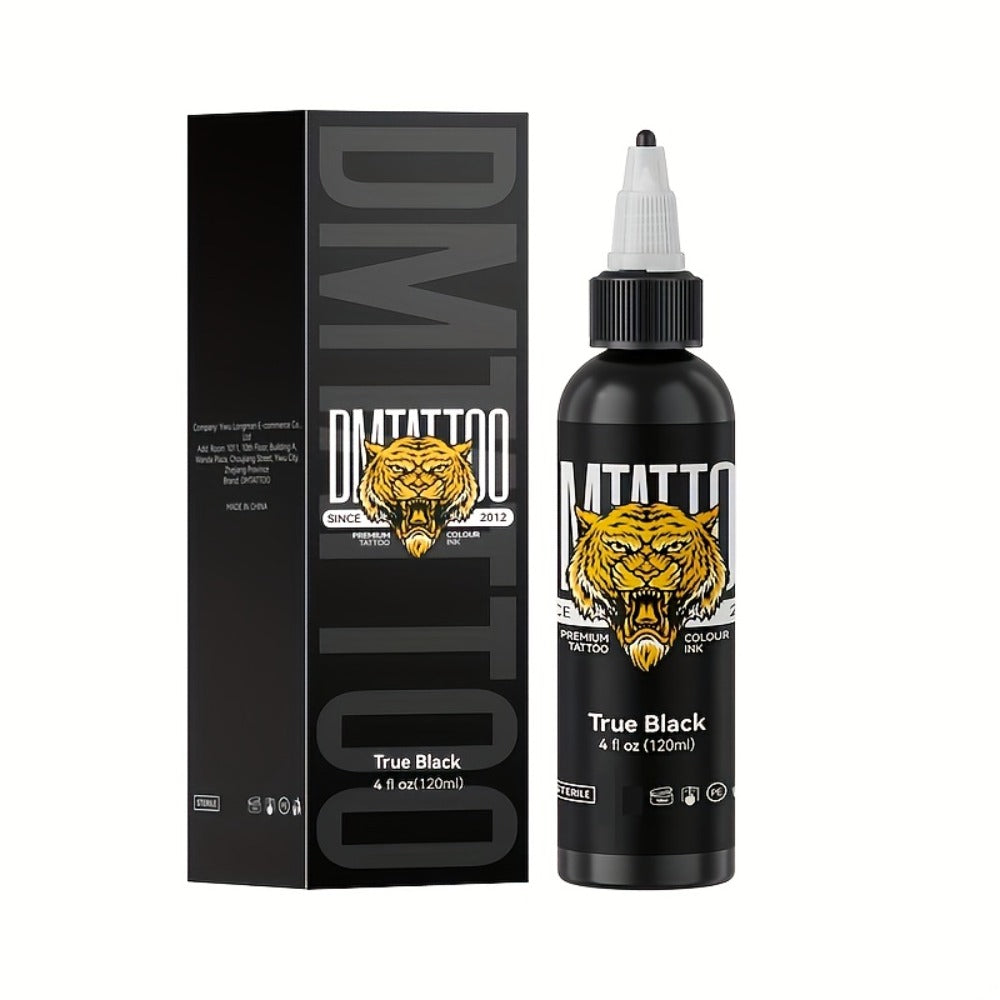 Tattoo Ink Solid Color 4.06oz Professional DM Advanced Formula Triple Black True Black Bright White Fire Red Royal Blue Canary Yellow Leaf Green Outline Ink