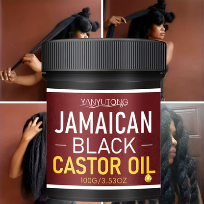 Jamaican Black Castor Oil Hair Milk - Moisturizing Hydrating Formula, Natural Volume & Smoothness, Protects & Revitalizes All Hair Types, Castor Essential Oil Hair Care Treatment for Women & Men, 100g