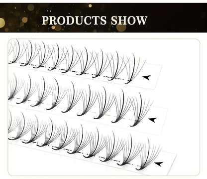 Premade Wispy Fan Lashes 120 Fans 5D 7D 9D Volume Faux Mink Eyelash Extensions Curl C D Mixed 8-15mm Fluffy Pointy Base DIY Beginner Individual Lashes Natural Look