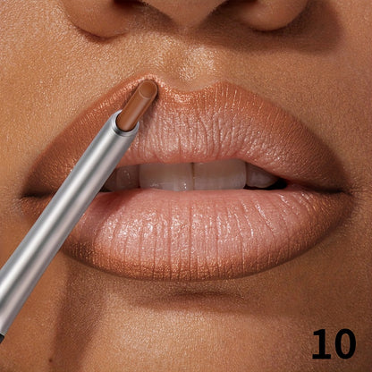 Lip Liner Pencil Matte Long Lasting Waterproof Non-Fading Non-Stick Precise Definition Smooth Glide Lip Outliner for All Day Wear