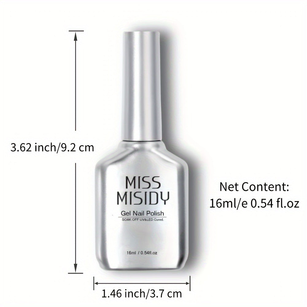 MISS MISIDY 0.54oz Jelly Blue Cat Eye Gel Nail Polish - Long-Lasting, Non-Scratch, Non-Scratch Formula for Natural Look, Easy Application, Perfect for Manicures & Pedicures, Manicure Essentials, Sleek Bottle Design, Highquality Formula