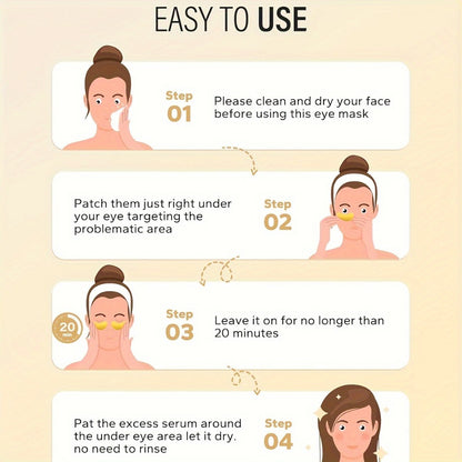 Under Eye Patches 25 Pairs Gold Collagen Gel Eye Masks for Dark Circles Puffiness Swollen Eyes Hydrating Anti-Aging Eye Treatment Skincare for Women Men Wedding Party Gift