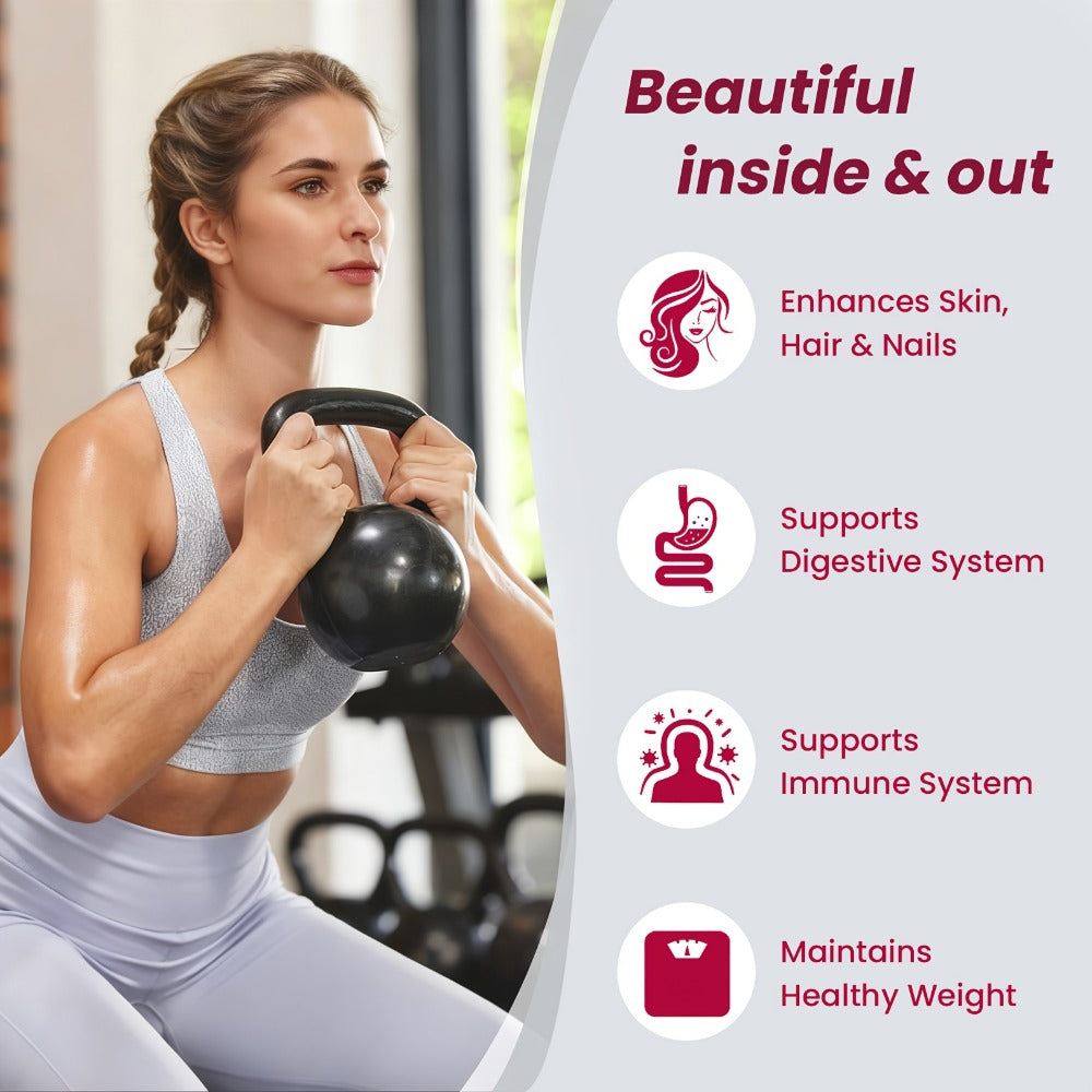 Oufex Multi-Collagen Powder - Featuring Hydrolyzed Protein (Type I, II, III, V, X), Plus Acid, Biotin, And Vitamin C - Flavor-Free