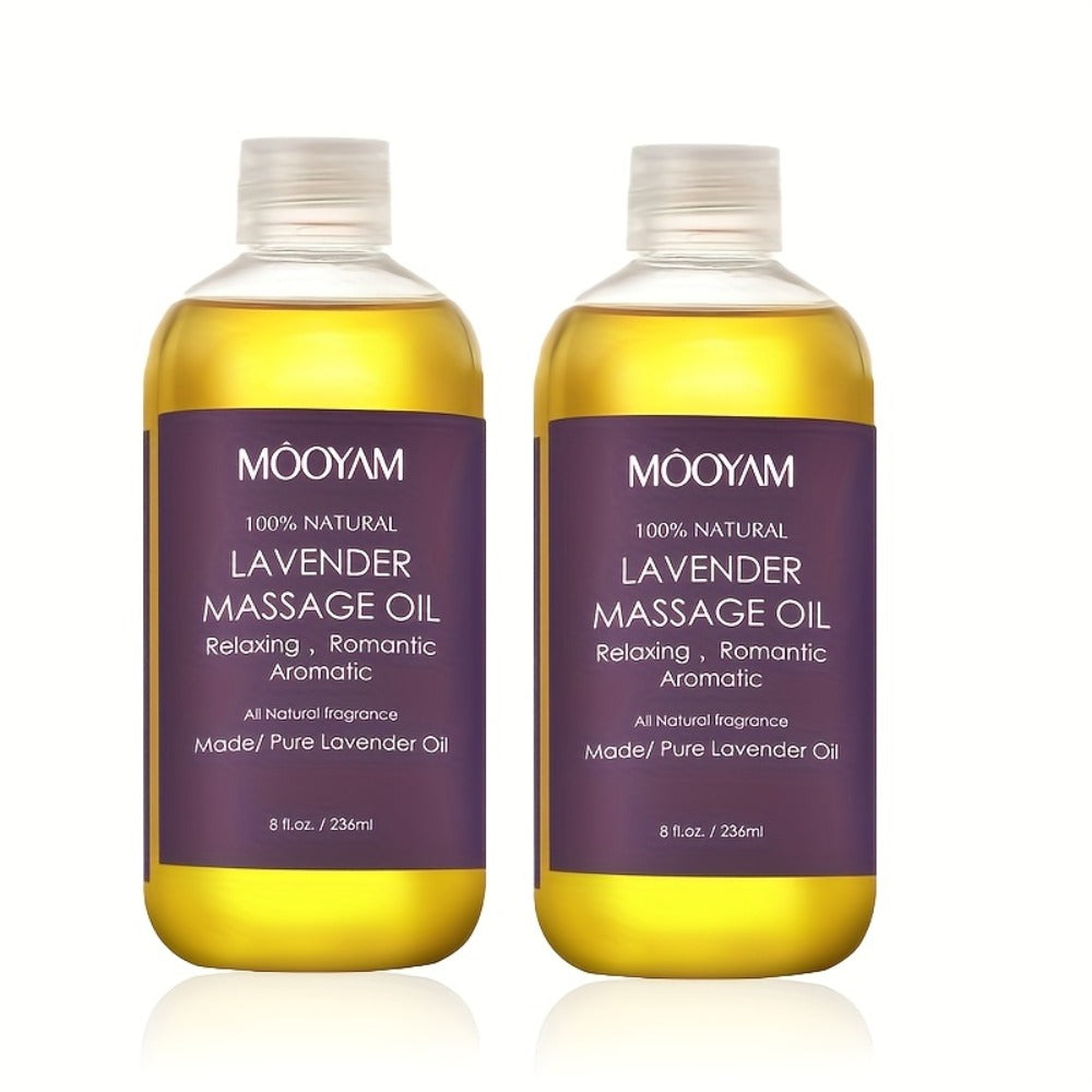 1/2/3pcs Lavender Massage Oil with Nut Oil, Grapefruit and More and Nourishes Light Beige, Brightens Your Light Beige, Unisex Massage Oil