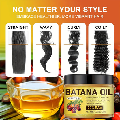 Hair Oil Treatment Banana 100% Raw Honduran Deeply Moisturizing Frizz Control Scalp Nourishment Repair Dry Damaged Hair All Hair Types 4.3oz 120g