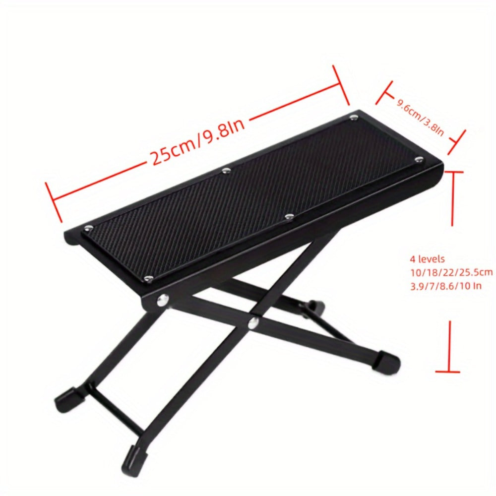 1pc Adjustable 4-Level Portable Footrest Stand for Pedicure, Unscented Nail Care Tool, Non-Slip Surface, Essential Manicure Accessory