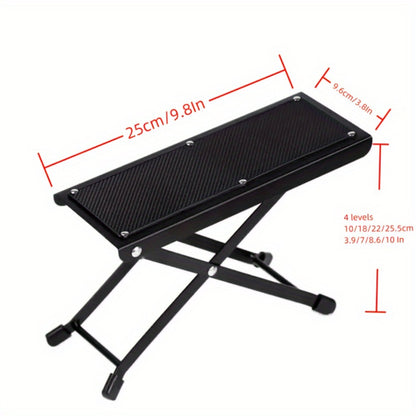 Pedicure Footrest Stand Adjustable 4-6 Level Non-Slip Portable Foot Rest for Nail Care - Professional Manicure Pedicure Tool for Salon & Home Use