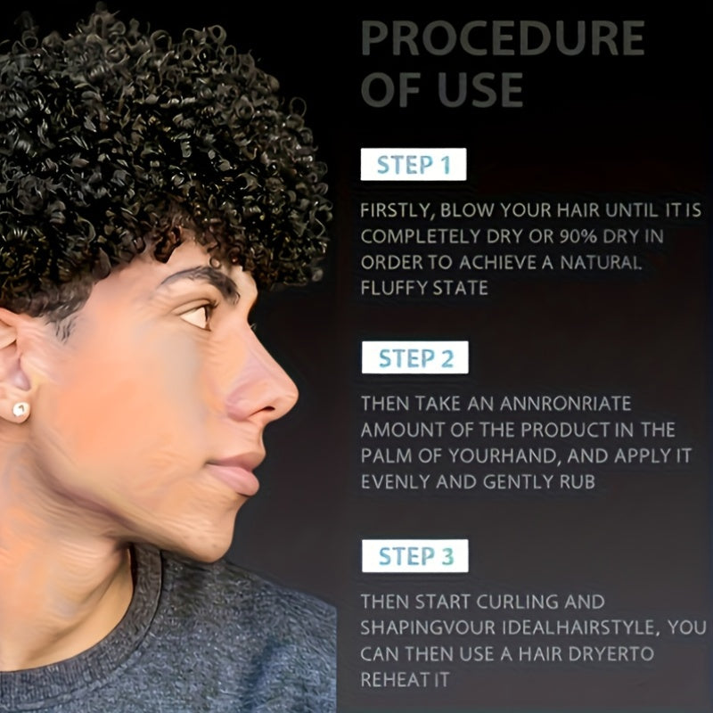 1 Bottle 9-in-1 Curl Defining Cream | Moisturizing, Long-lasting Hold, Frizz Control, Non-greasy, Stylish Bottle Design, Suitable for Normal, Wavy, and Curly Hair, Unisex-Adult