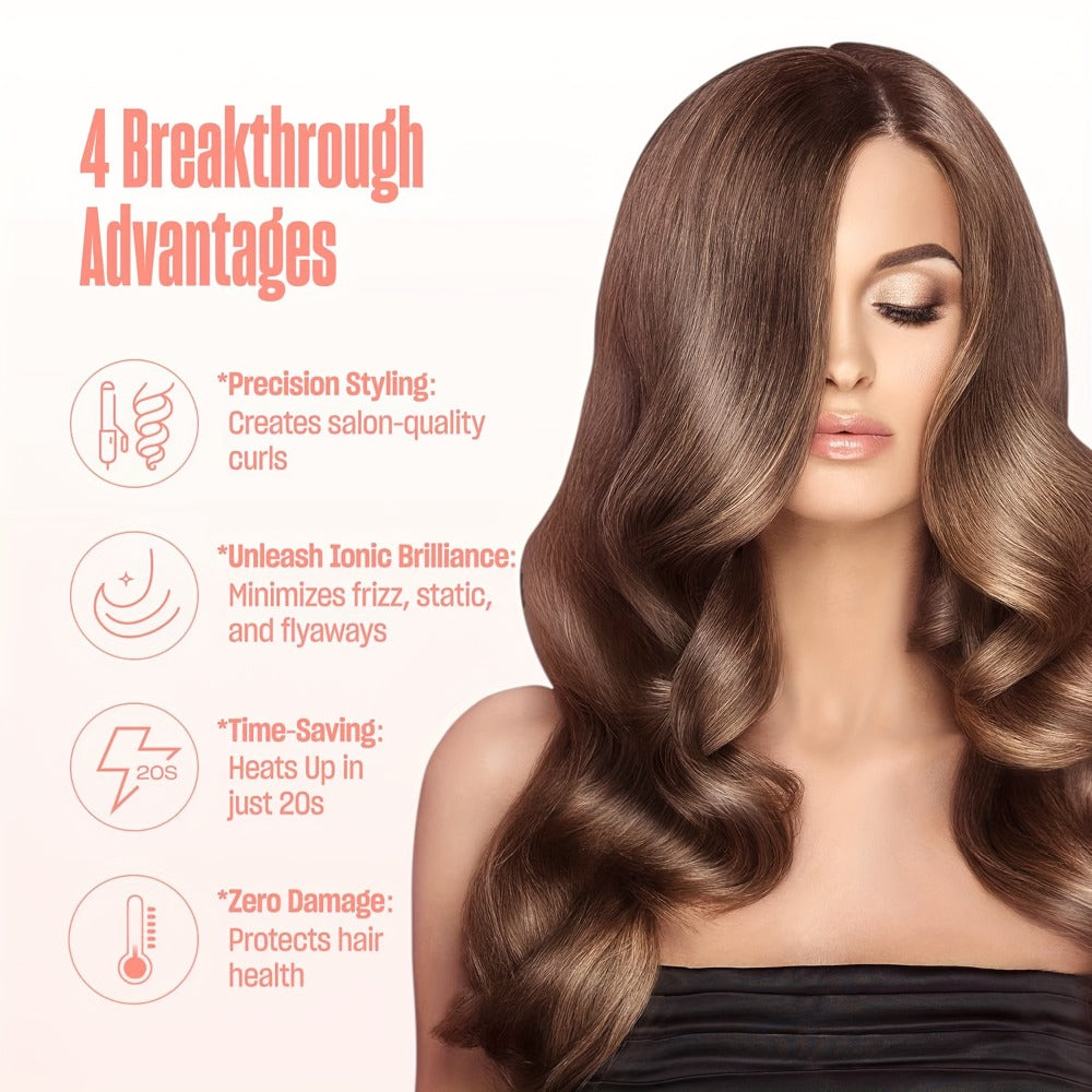 Twist Pro Thermal Brush - 1.5 Inch Heated Round Brush, Effortless Salon Finish, Dual Voltage Travel-Friendly Styling Tool, Anti-Scald, Heats In 20s