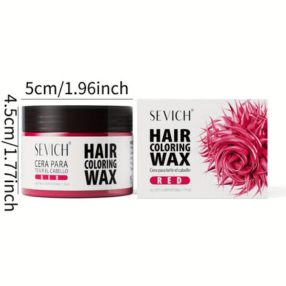 Temporary Hair Color Wax 120g - Washable Hair Dye for Men & Women | 13 Vibrant Shades | Easy Application | Party, Festival & Everyday Styling | Long-Lasting