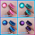 XEIJAYI Frame Bottle, Ultra-Bright Interstellar Galaxy Series Cat Eye 4-Color Set Gel Polish. Trendy Salon Cat Eye Nail Art with a Shiny Luster, Dazzling Cat Eye Effect, Strong And Non-Damaging to Nails, Salon-Quality Nail Art Design