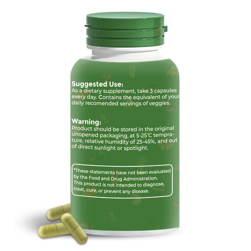 (1/3 Sets), Natural Balance of Fruits And Vegetables - Complete Food Supplements, Containing Superfood Fruits And Vegetables Suitable for Women, Men And Teenagers - 90 Fruit Capsules 90 Vegetable Capsules - 1 Set/3 Sets