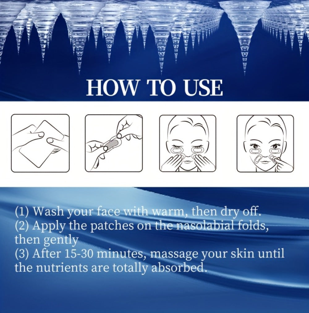 ECEG Microcrystalline Hyaluronic Acid Eye And Face Patch Mask 3 Boxes, Rich In Hyaluronic Acid, Microneedle Technology, Deep Hydrating and Moisturizing Skin, Firm and Nourish Care, Men and Women Daily Eye Mask, Patch Mask, 0.25mm Length