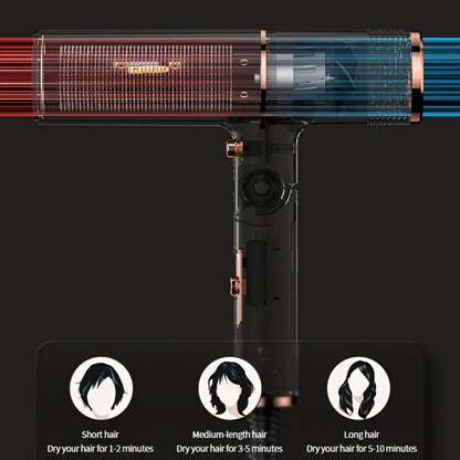 Professional Hair Dryer with Foldable Handle — Bristle Motor, Hot & Cold Air, Concentrator Nozzle & Stand Included, Quick Dry for All Hair Types