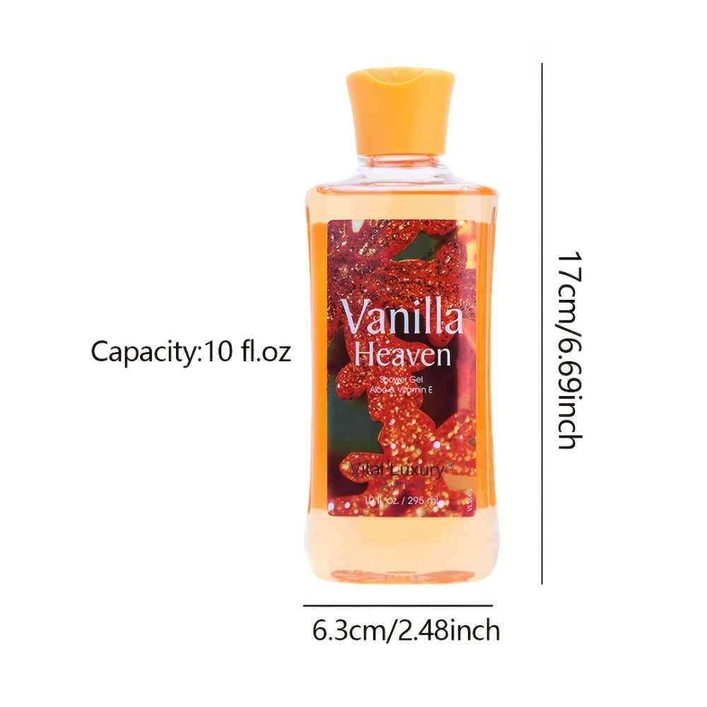 Vanilla Series Bath Lotion Nourishes The Skin And Leaves A Lasting Fragrance In A 3-ounce/10 Ounce Set - Suitable for Both Home And Travel As A Couple Skincare Set - A Perfect Gift for Birthdays And Holidays, A Must-have for Travel