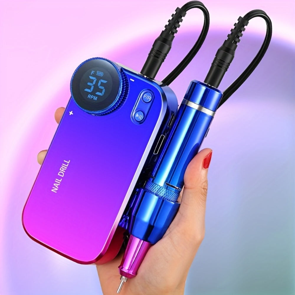 High-power Electric Nail Polisher And Nail Remover For Home And Salon Use, Rechargeable Nail Polishing Machine For Manicure, Pedicure, And Dead Skin Removal, A Perfect Gift For New Year And Christmas.