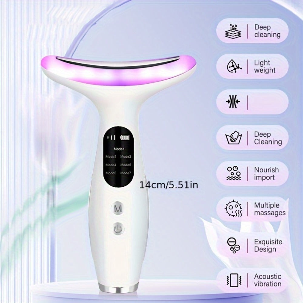 Rechargeable Vibrating Massager, Suitable for Face and Neck - USB Charging, Lithium Battery, Adjustable Strength Skincare Tool, Ideal Gift for Women, Neck Massage Device, Modern Beauty Equipment, Durable Skincare Device, Vibrating Face Massager, Eye Massa