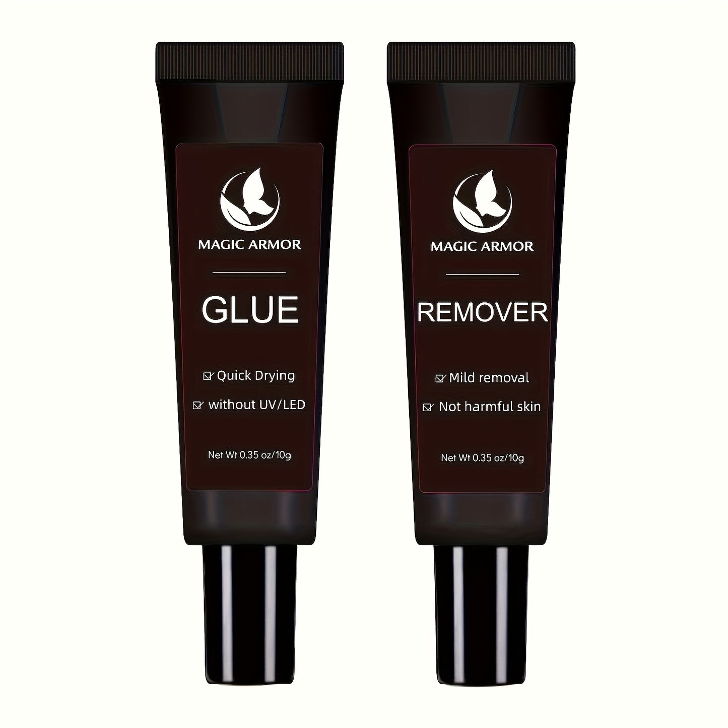 Nail Glue with Remover Kit Super Strong 10g for Acrylic Press-On False Nails - Long Lasting Nail Adhesive & Easy Glue Remover for DIY Salon Nail Art