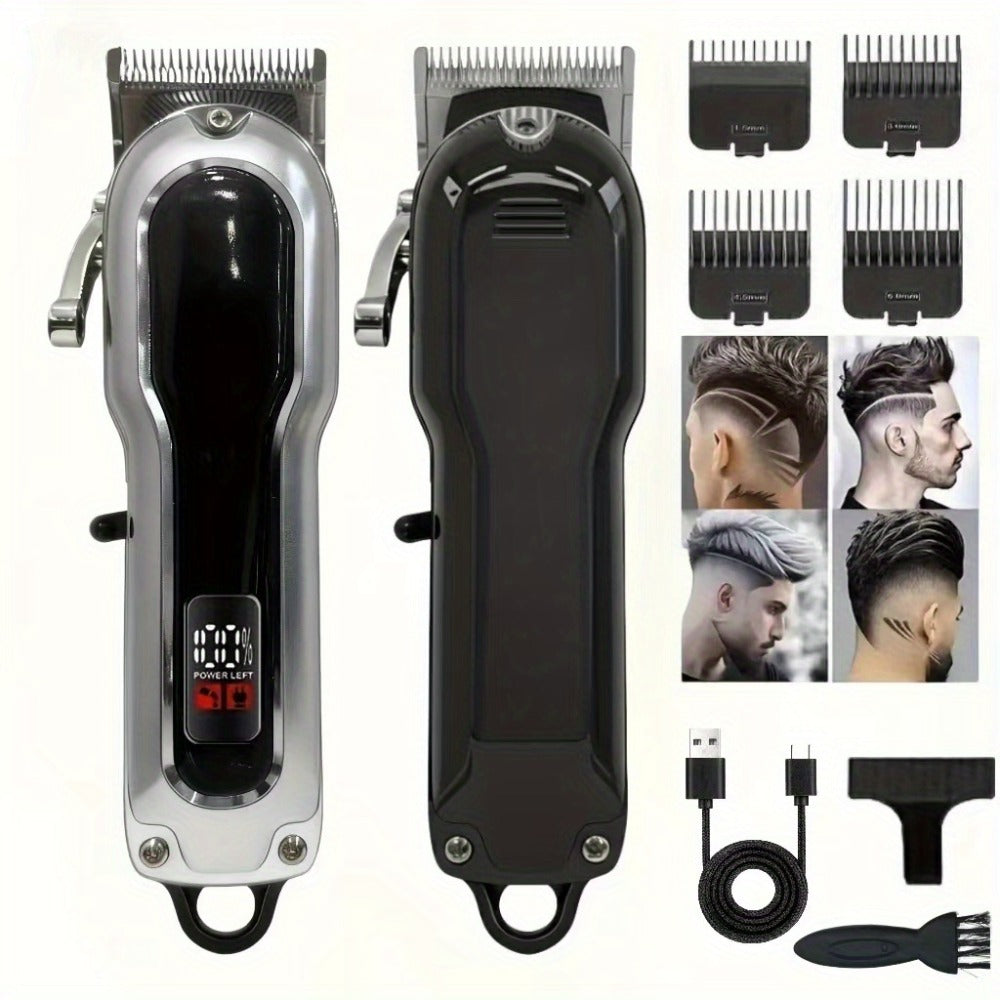 Professional Electric Hair Clipper Set, Home Hair Cutting Tool, Stylish Trimmer, Barber-Grade Hair Clipper, Long-Lasting Battery, Beauty Set Suitable for Home And Travel, Father's Day, Birthday, And Christmas Gift, Barber Trimmer.