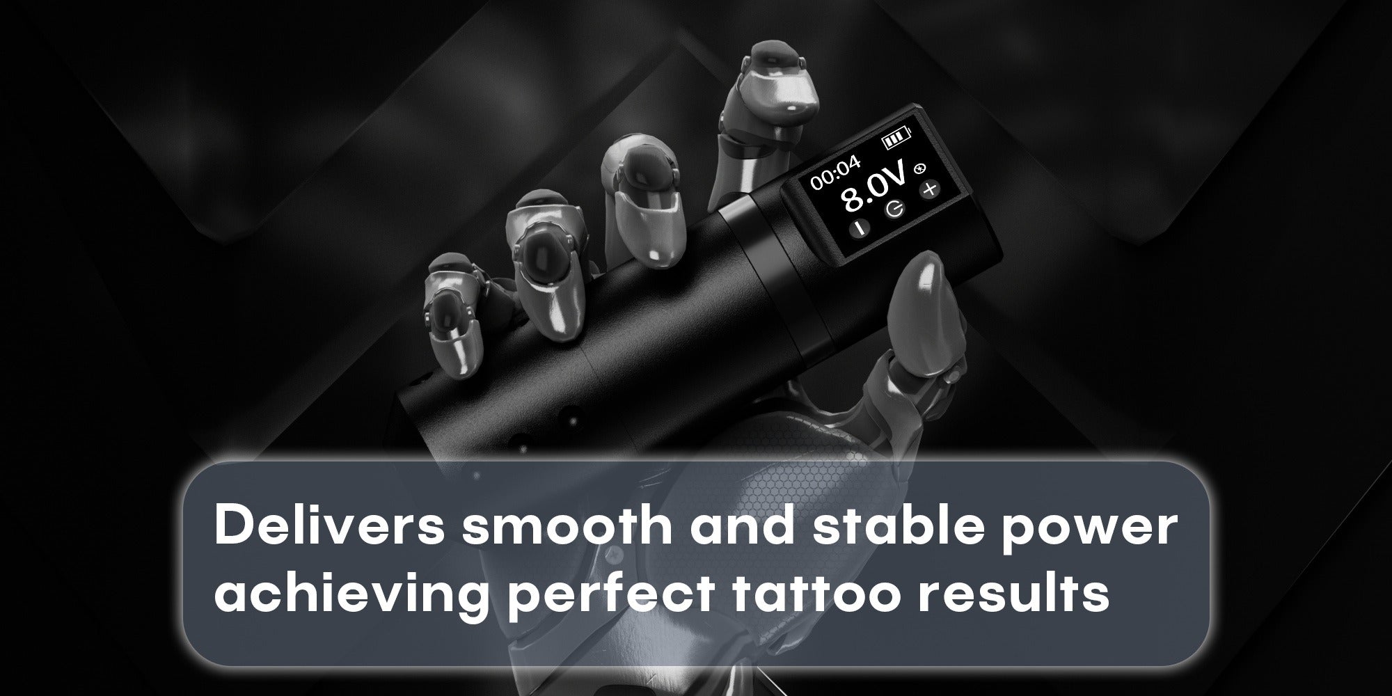 POSEIDON V5 Cordless Tattoo Machine Kit Complete with LCD Screen Display, Wireless Rotary Pen, 1500mAh Battery, 10 Needles & 11 Ink - Full Tattoo Supplies for Beginners & Professional Artists, Portable Tattoo Gun (No Adapter Included)