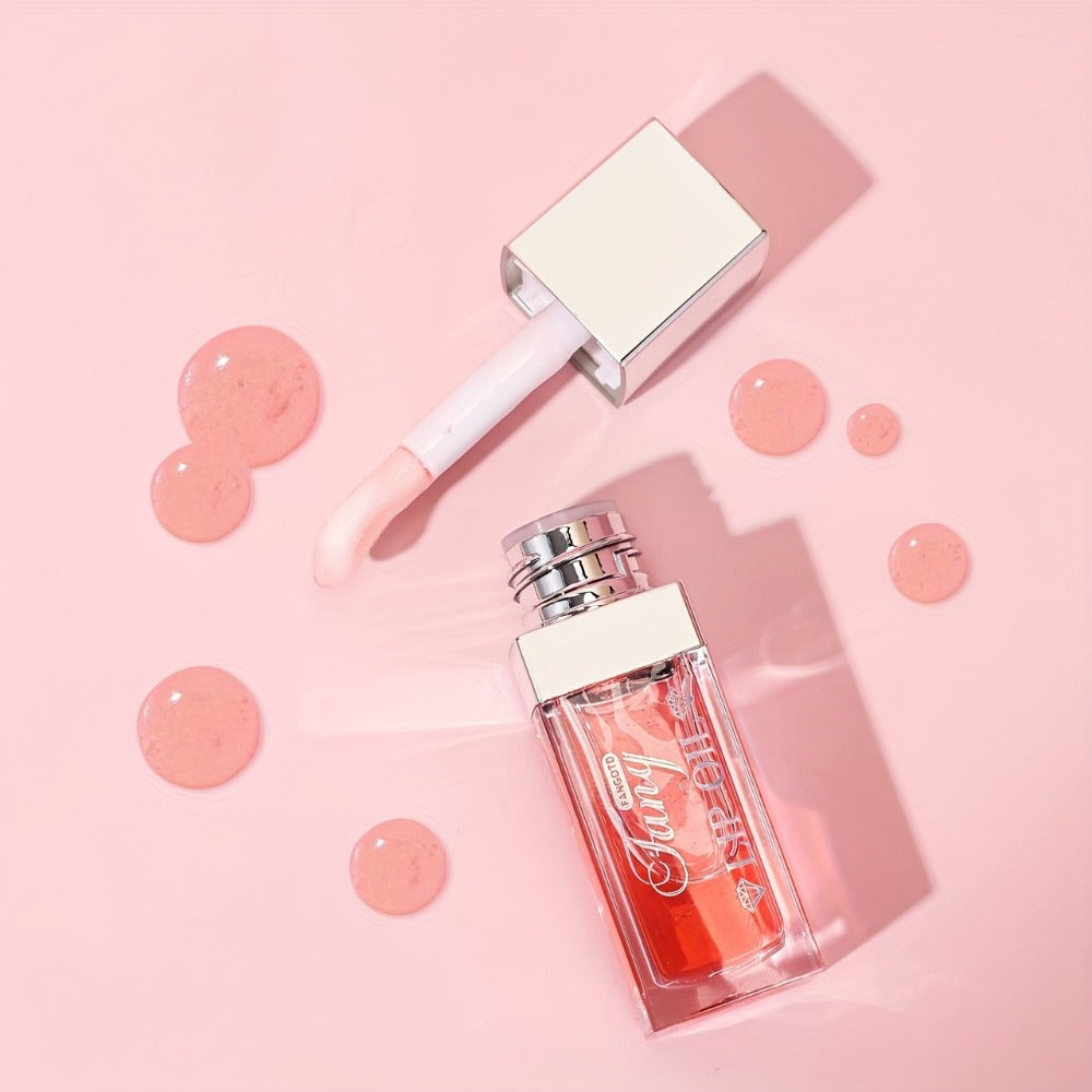 Lip Gloss Oil Set 3pcs/6pcs - Hydrating Plumping Lip Glow Oil, Shiny Transparent Lip Plumper, Long-Lasting Glossy Lip Color in Berry Coral Pink Red, Valentine's Day Gift for Her