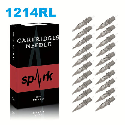 Tattoo Cartridge Needles Disposable Sterilized Round Liner Curved Magnum Flat Shader Professional Body Art Supplies 20pcs/box 12 Series RL CM M1 RS