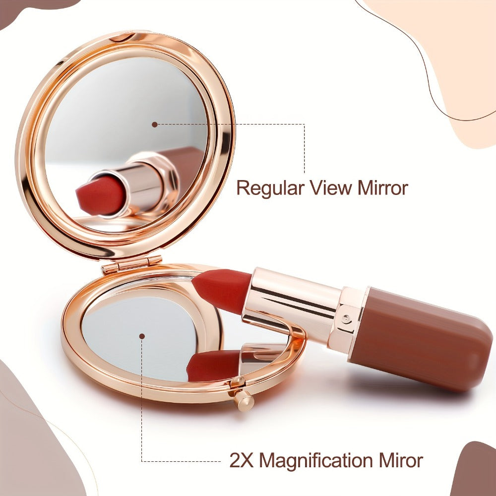 16pcs Pocket Mirror Inspirational Cosmetic Mirror Easter Gift Party Gift Purses Compact Mirror Travel Magnifying Rhinestone Bridesmaid Mirror Thank You For Women Girls Friends Nurse Wedding