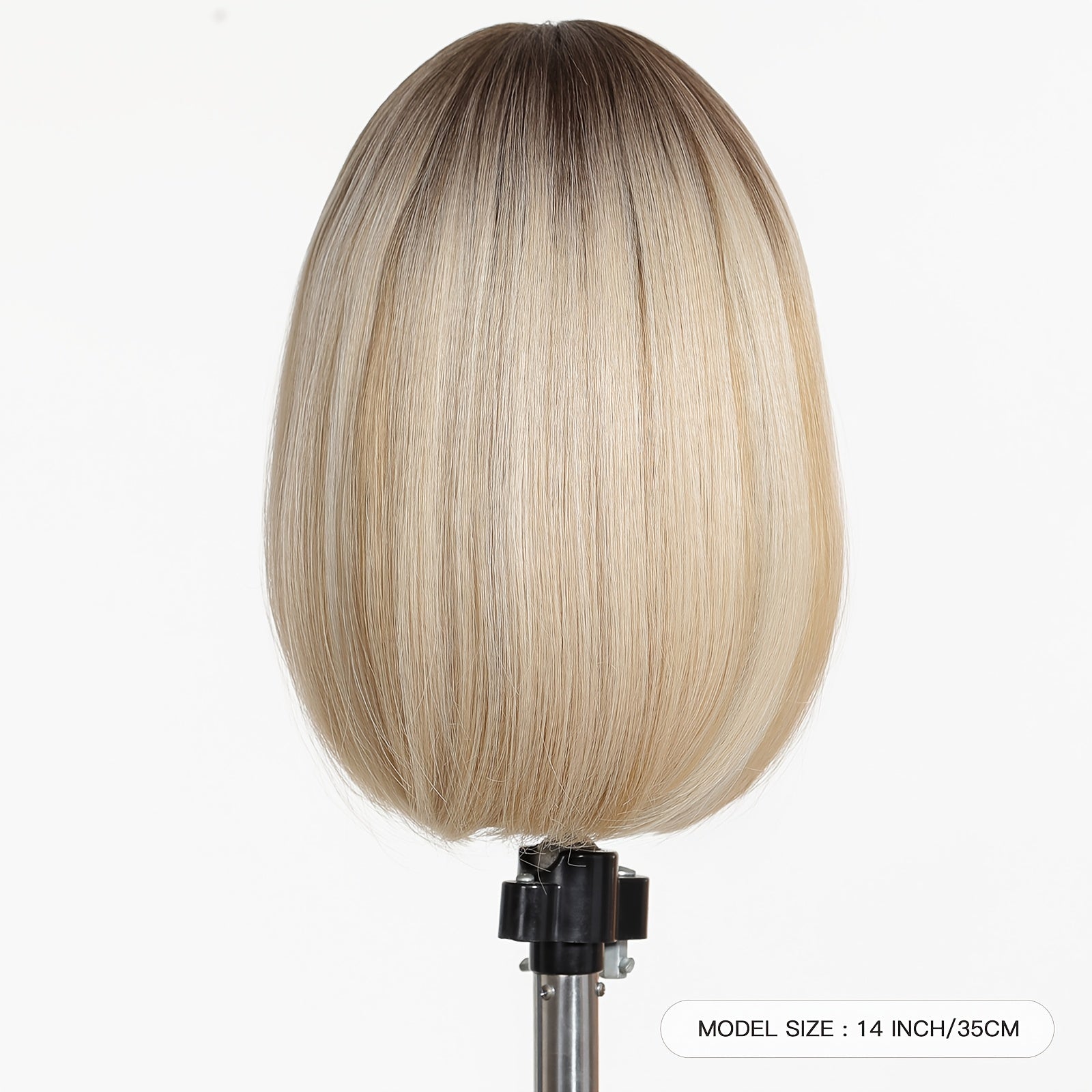 [Valentine's Day] White Golden Short Straight Women's Wig with Bangs, New Fashionable, Comfortable, Breathable And Lightweight, for Wedding Season, Parties, Daily Dressing, Women's Holiday Gifts, Elegant Golden Women's Synthetic Wig, Original, Valentine's