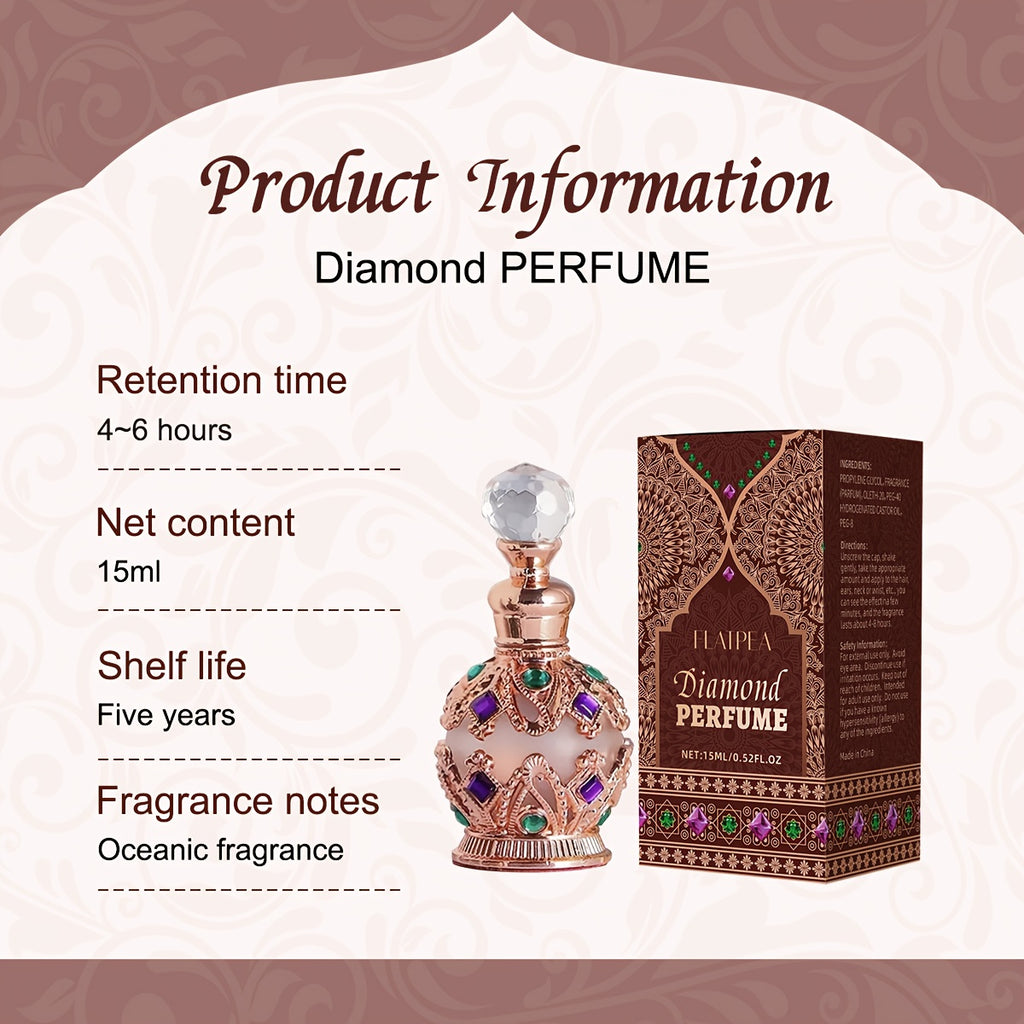 Arab Women'S Durable Eau De Toilette - Ocean Flower Fragrance Portable Package (Including Vanilla And Musk), Suitable for Sending Girlfriend, The Best Choice for Daily And Dating