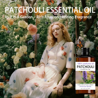 Patchouli Essential Oil 100% Pure Premium Grade 1.76oz for Hair & Nail Moisturizing Massage Meditation Aromatherapy Diffuser Dry Skin Care Relaxation Gift
