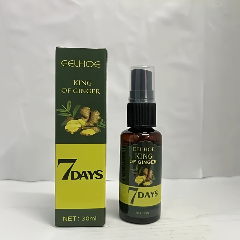 2 Bottles Of Ginger Hair Oil And Biotin Hair Serum, Suitable for All Hair Types, 7-day Ginger Nourishing Massage, Moisturizing And Hair Care, A Perfect Valentine's Day And Mother's Day Gift for Both Men And Women