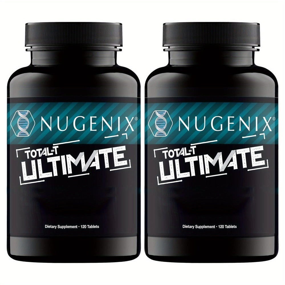 2 bottles - Total-T Ultimate - with D-Aspartic Acid, Horny Goat Weed, Tribulus, Maca, Stinging Nettle, Mood, Muscle Health