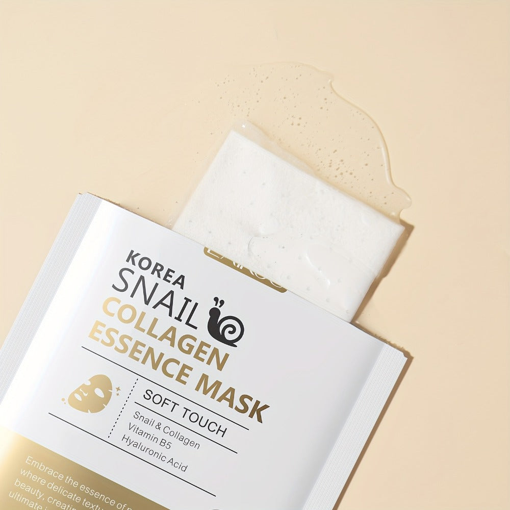Snail Collagen Hydrating Mask 20pcs/Set, Target Radiant Skin, Facial Mask Sheet, for All Skin Types